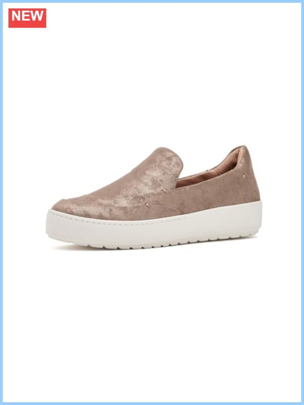 Leather Slip-On Loafers Round Toe Removable Insole Comfort Cas